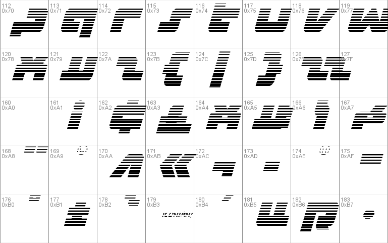 Boomstick Gradient Italic