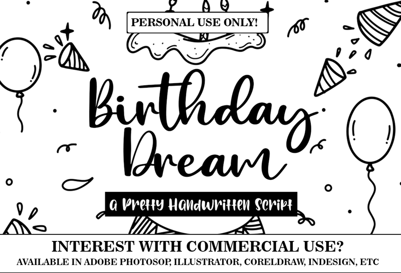 Birthday Dream - Personal Use