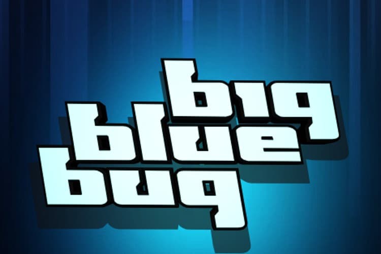 Big Blue Bug 3D Italic