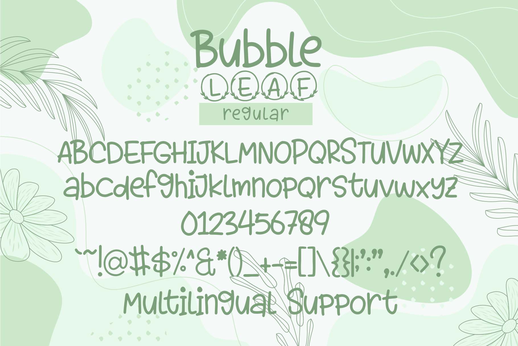 Bubble Leaf Monogram