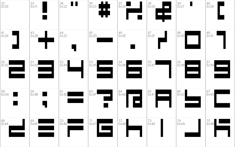 BM maze A9 Font