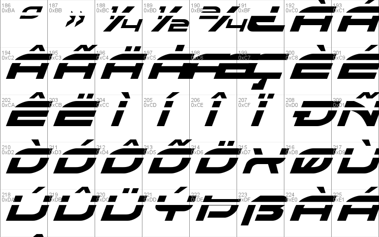 Battlefield Laser Italic