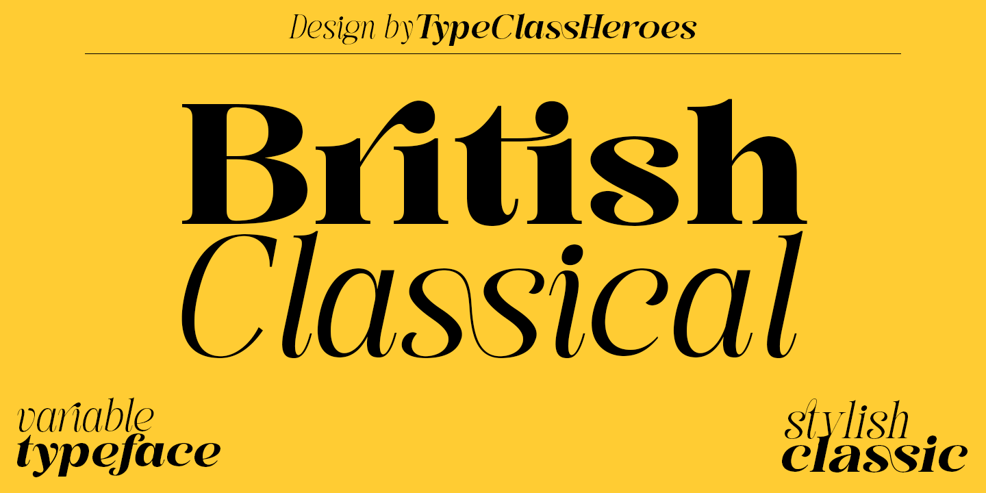 British Classical Demo Black