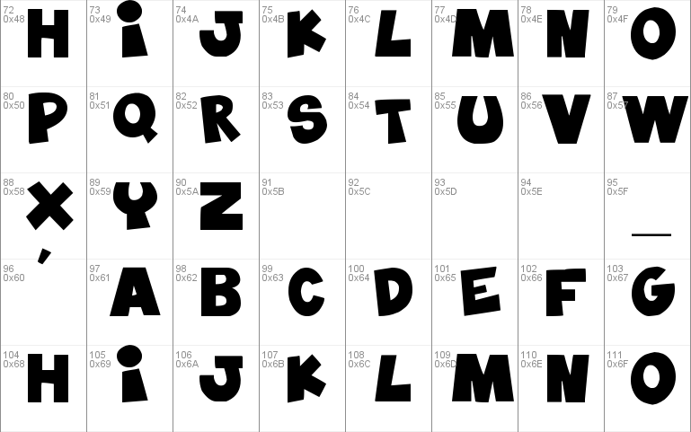 BlablaHawk Font