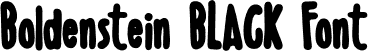 Boldenstein BLACK Font