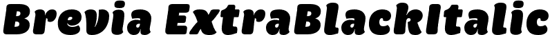 Brevia ExtraBlackItalic