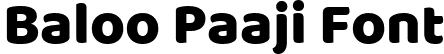 Baloo Paaji Font