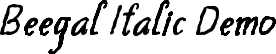 Beegal Italic Demo