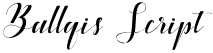 Ballqis Script