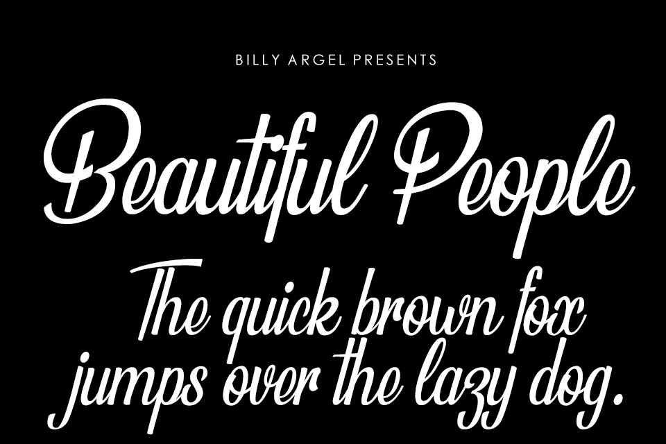 Beautiful People Personal Use