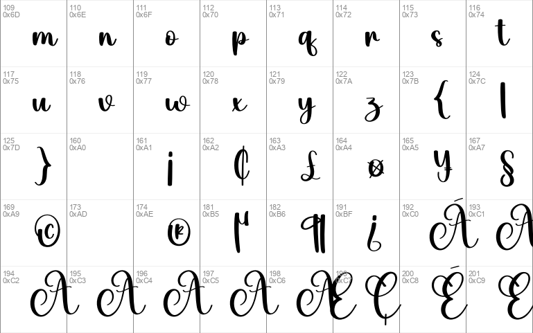 Billi Windows font - free for Personal