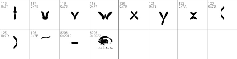 Butterfly Chromosome Font