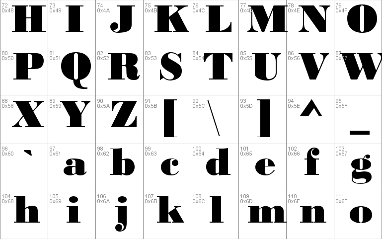 Bodoni Becker Black