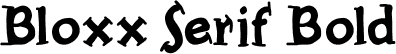 Bloxx Serif Bold