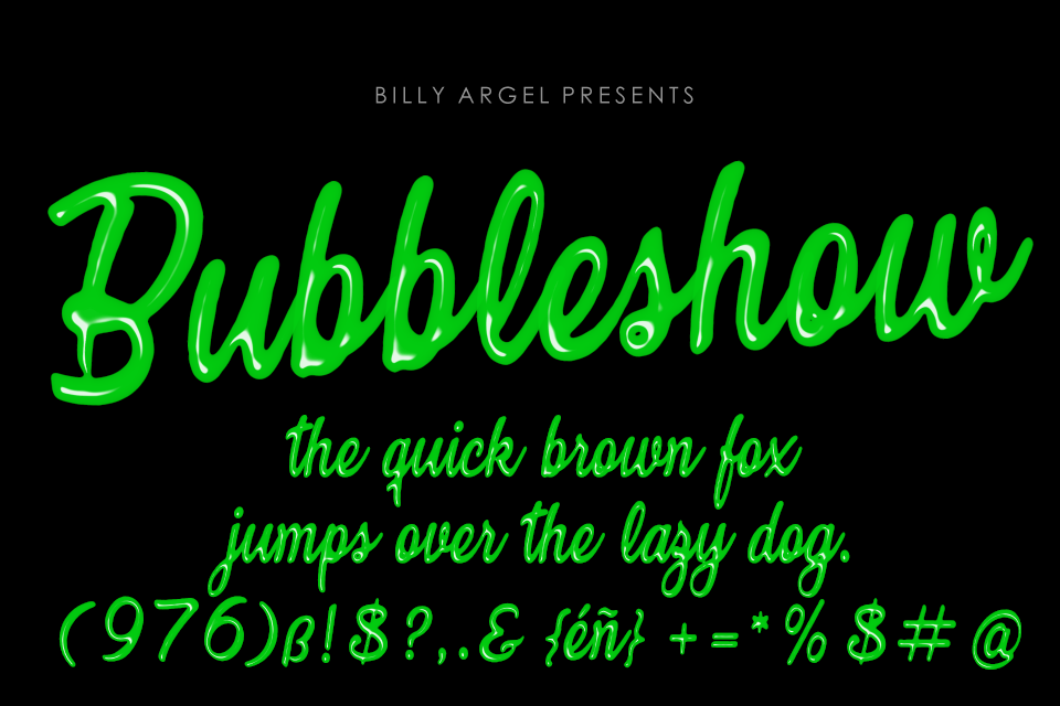 Bubbleshow Personal Use