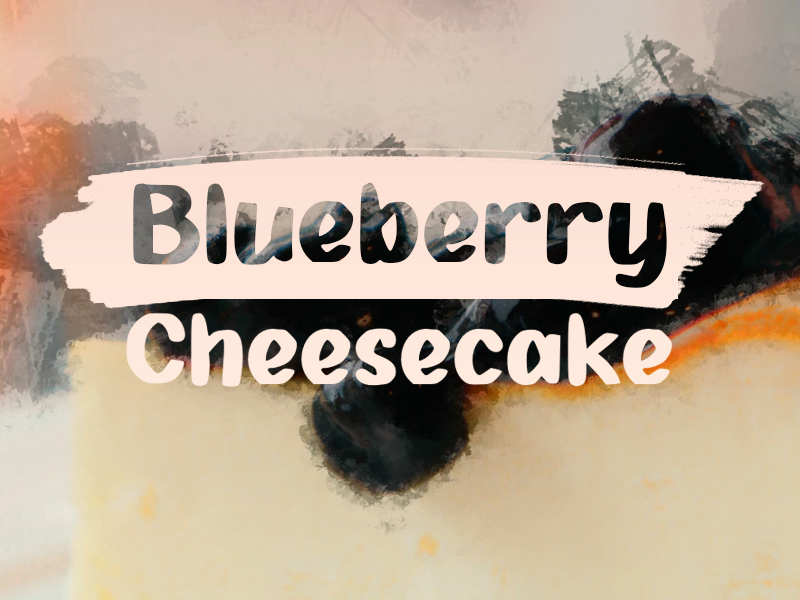 b Blueberry Cheesecake