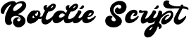 Boldie Script