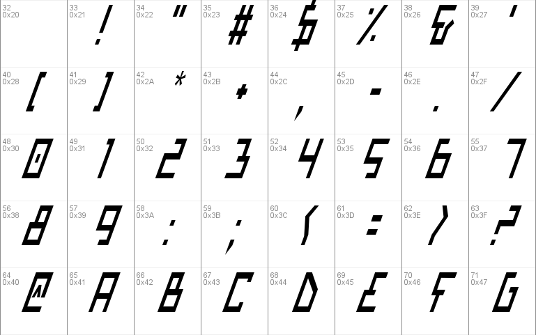 Bionic Type Cond Italic