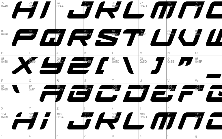 Brake DIsc Windows font - free for Personal