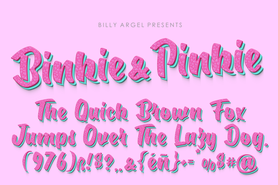 Binkie & Pinkie Personal Use
