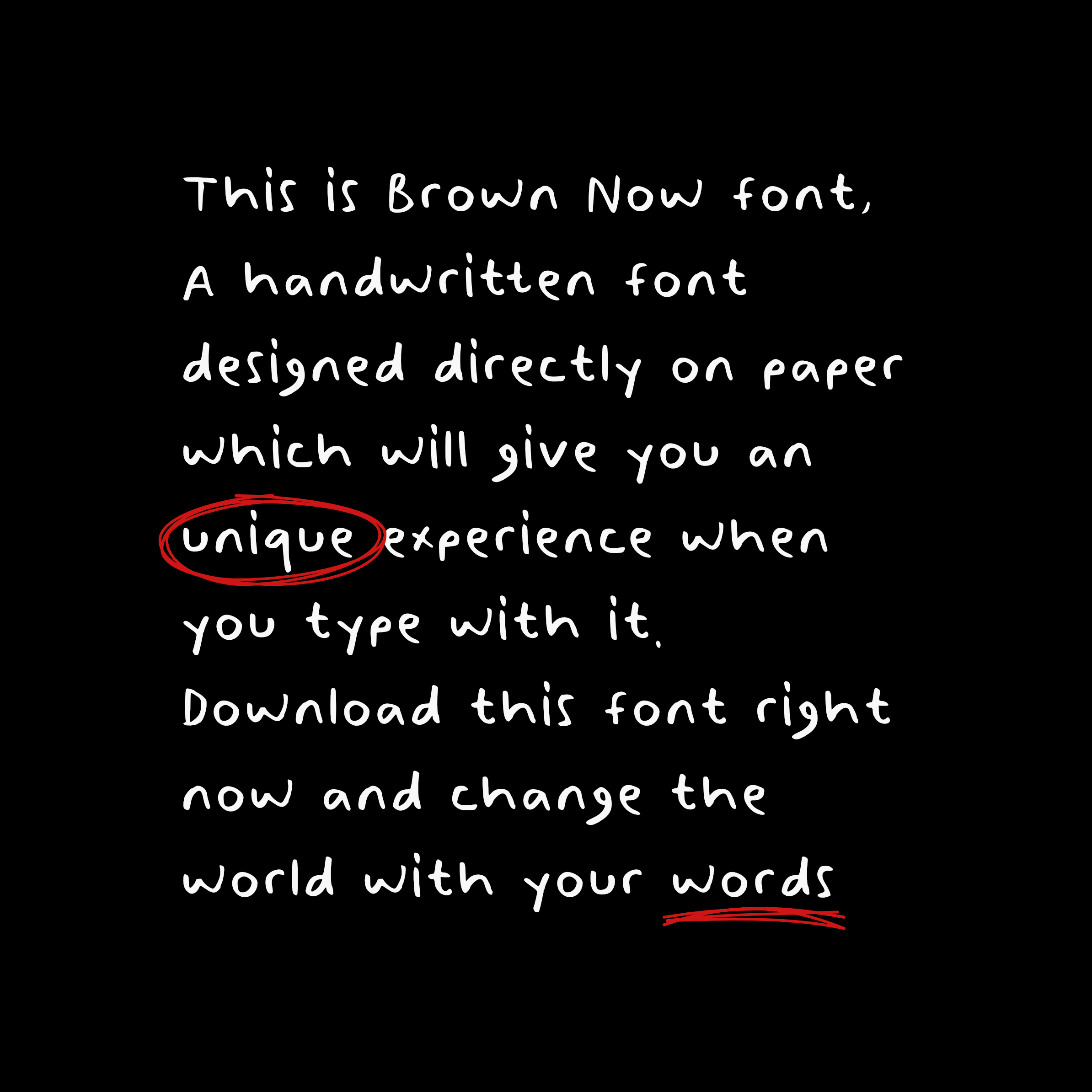 BROWN NOW ONE ITALIC