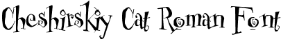 Cheshirskiy Cat Roman Font