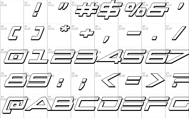 Capella 3D Condensed Italic