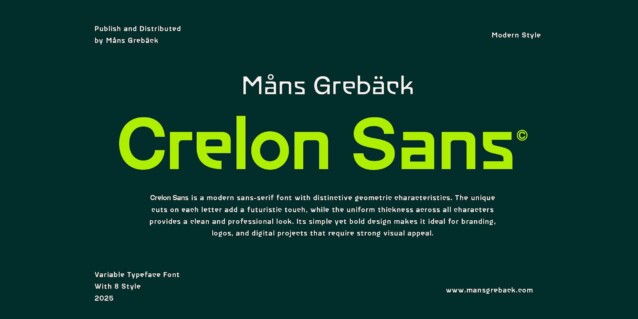 Crelon Sans PERSONAL USE