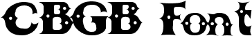 CBGB Font