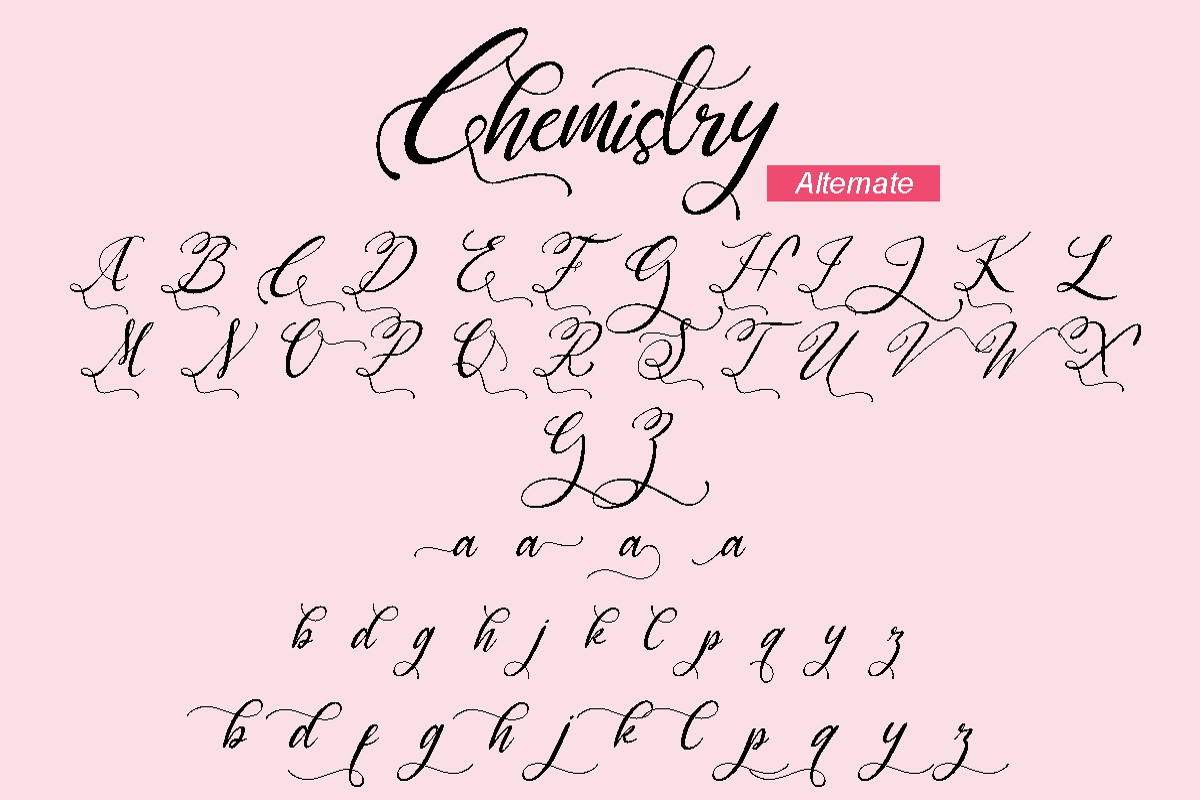 chemistry font