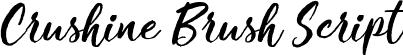 Crushine Brush Script