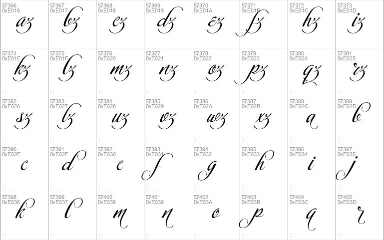 Calligraphy script