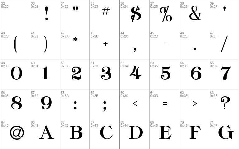 Classica-Heavy Regular Font