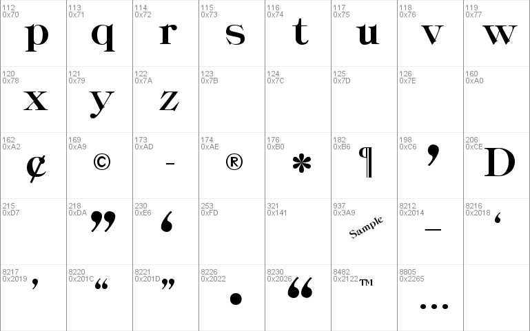 Classica-Heavy Regular Font