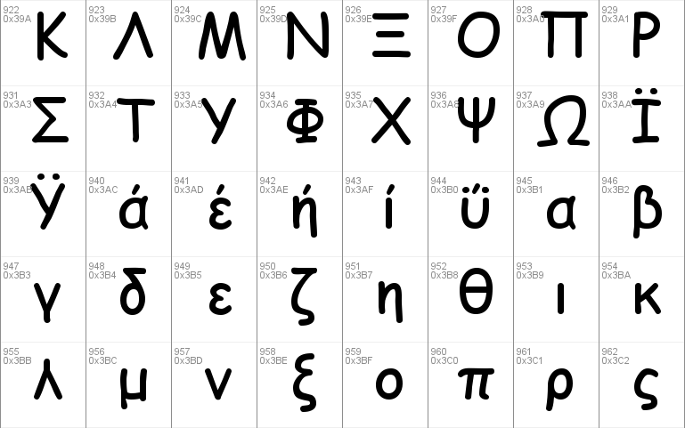 free greek fonts for windows