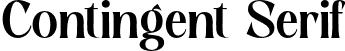 Contingent Serif