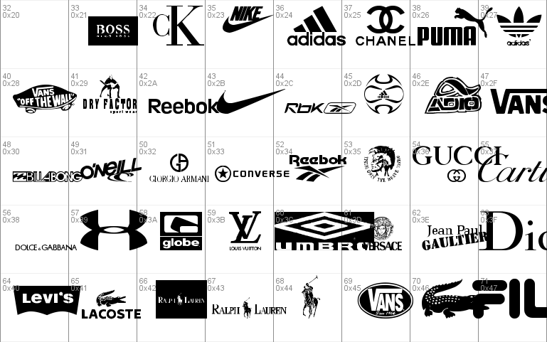 Clothing Logos TFB Windows font - free for Personal | Commercial ...