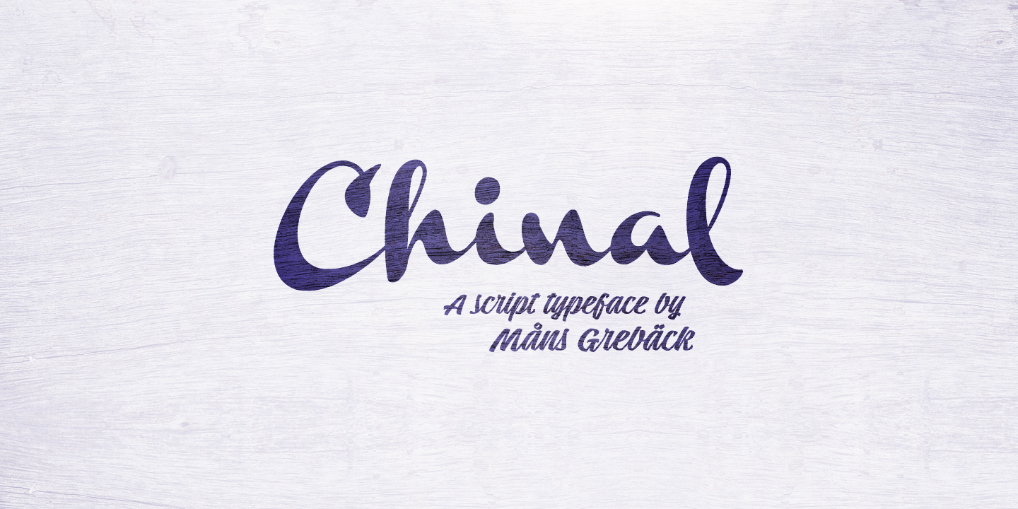 Chinal Bold PERSONAL USE ONLY