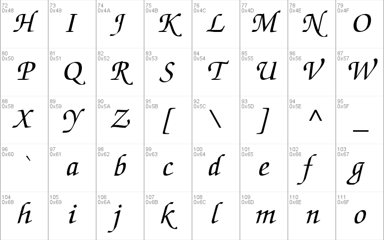 Chancery Script SSi