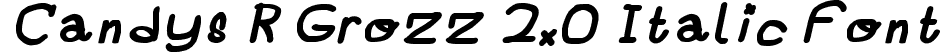 Candys R Grozz 2.0 Italic Font