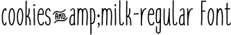 cookies&milk-regular Font