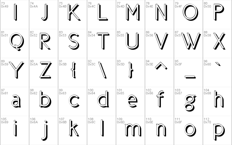 Cicle Shadow Font