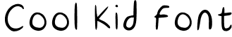 Cool Kid Font