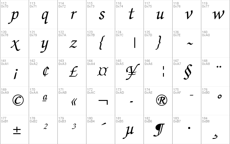 calgary script font free