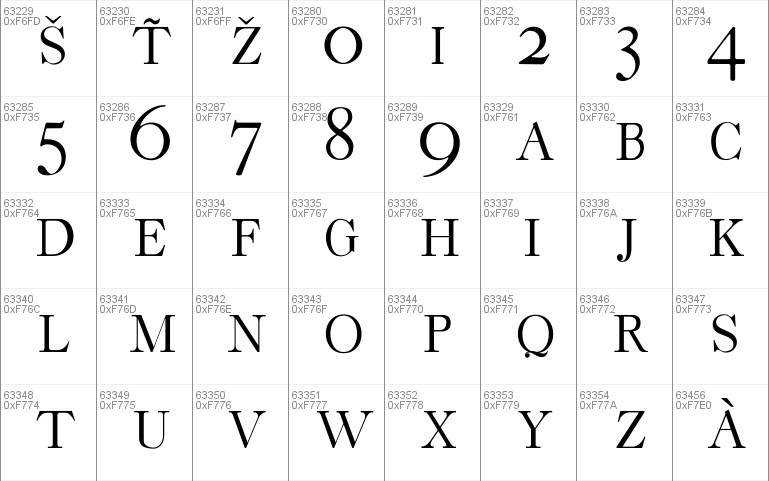 caslon typeface