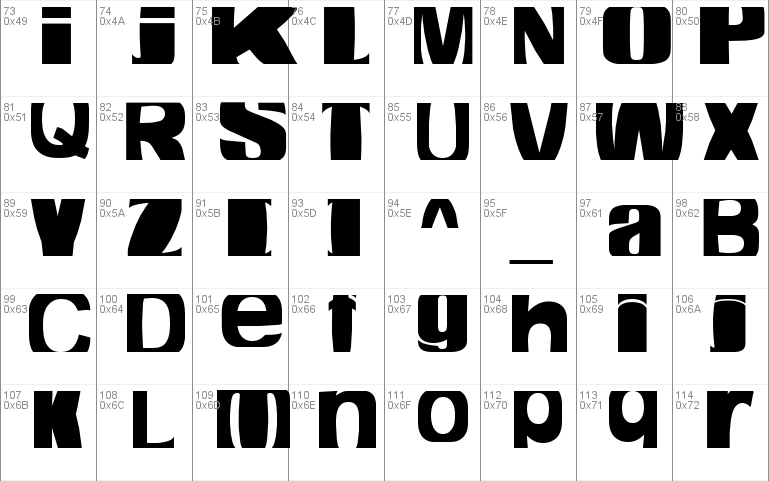 Cropfont Expanded