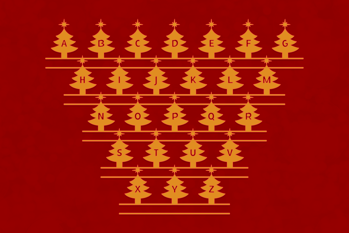 Christmas Monogram Color