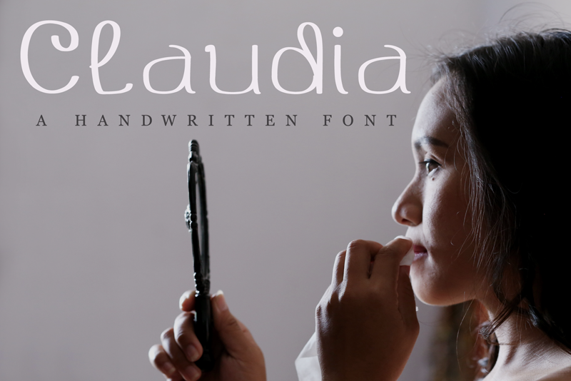 Claudia script style