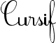 Cursif