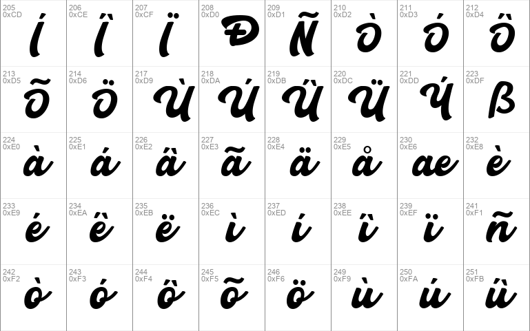 Carlanta Bold Script